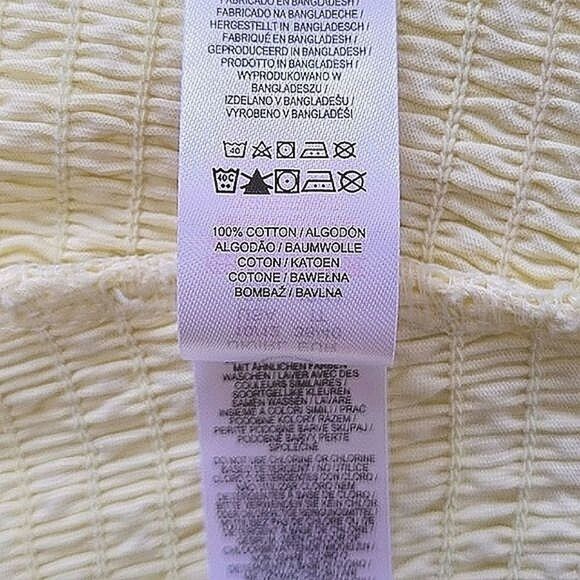 NWOT Primark yellow shirred ruffle trim crop tank - Picture 7 of 11